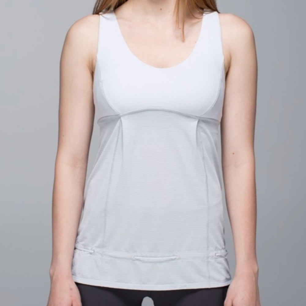 Lululemon Athletica Light Gray Top 8